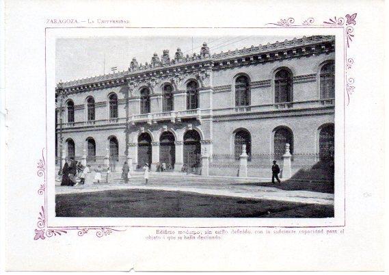 LAMINA V31740: Zaragoza. La Universidad