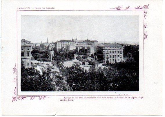 LAMINA V31739: Zaragoza. Plaza de Aragon