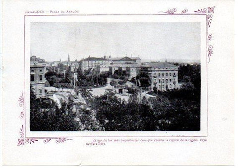 LAMINA V31739: Zaragoza. Plaza de Aragon