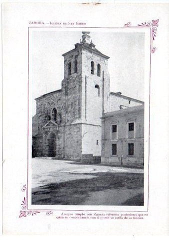 LAMINA V31734: Zamora. Iglesia de San Isidro