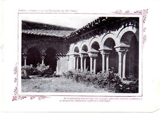LAMINA V31695: Soria. Claustro de la Colegiata de San Pedro