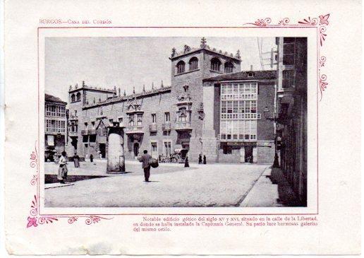 LAMINA V31632: Burgos. Casa del Cordon