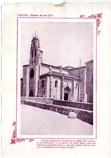 LAMINA V31644: Burgos. Iglesia de San Juan