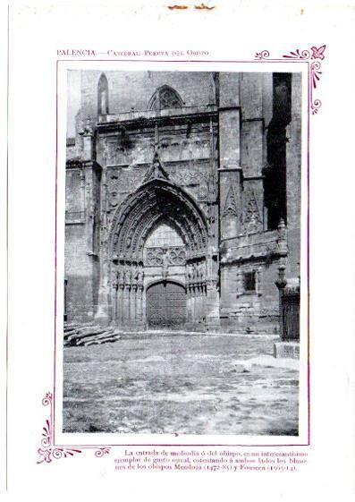 LAMINA V31661: Palencia. Catedral puerta del Obispo