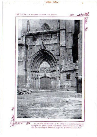 LAMINA V31661: Palencia. Catedral puerta del Obispo