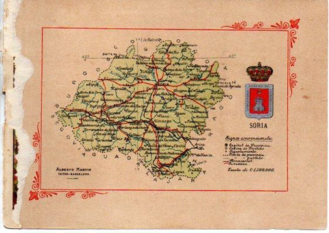 LAMINA V31684: Mapa de la Provincia de Soria