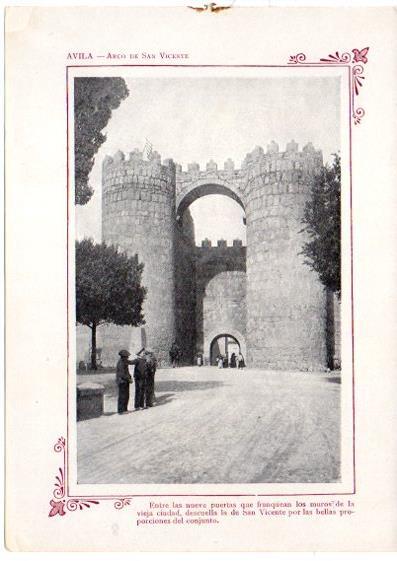 LAMINA V31681: Avila. Arco de San Vicente