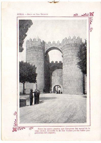 LAMINA V31681: Avila. Arco de San Vicente