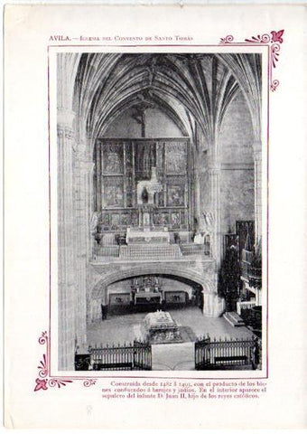 LAMINA V31680: Avila. Iglesia del Convento de Santo Tomas