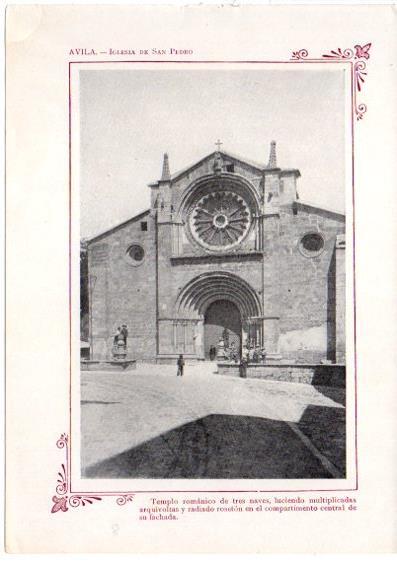 LAMINA V31677: Avila. Iglesia de San Pedro