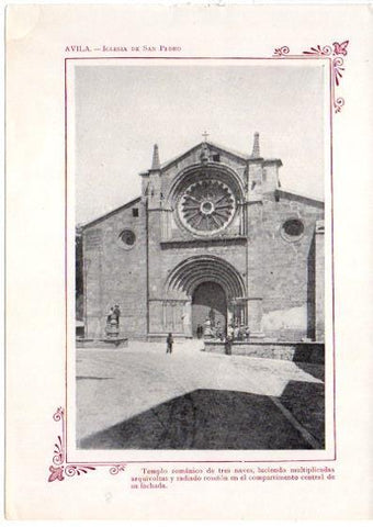 LAMINA V31677: Avila. Iglesia de San Pedro