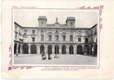 LAMINA V31667: Avila. Casas Consistoriales