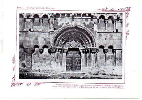 LAMINA V31693: Soria. Portada de Santo Domingo