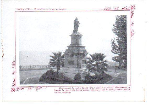LAMINA V31760: Tarragona. Monumento a Roger de Lauria