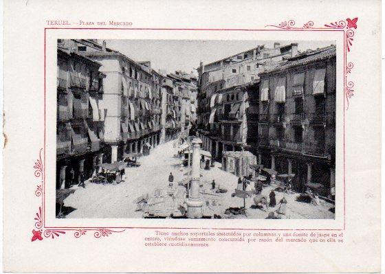 LAMINA V31853: Teruel. Plaza del Mercado