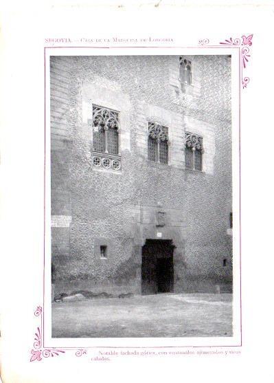 LAMINA V31844: Segovia. Casa de la Marquesa de Longoria