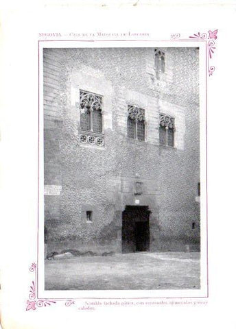 LAMINA V31844: Segovia. Casa de la Marquesa de Longoria