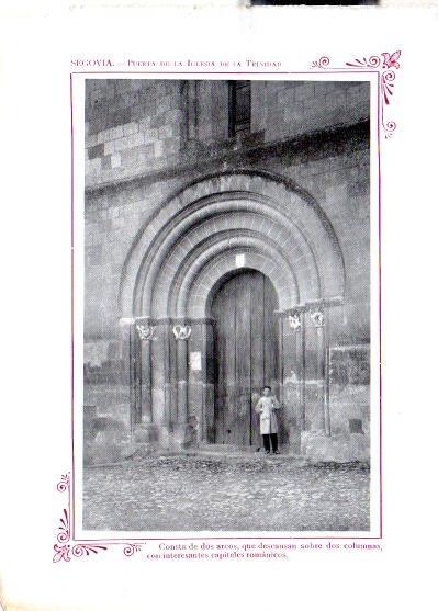 LAMINA V31842: Segovia. Puerta de la Iglesia de la Trinidad