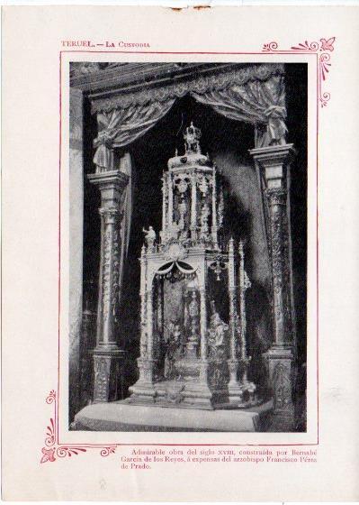 LAMINA V31855: Teruel. La Custodia