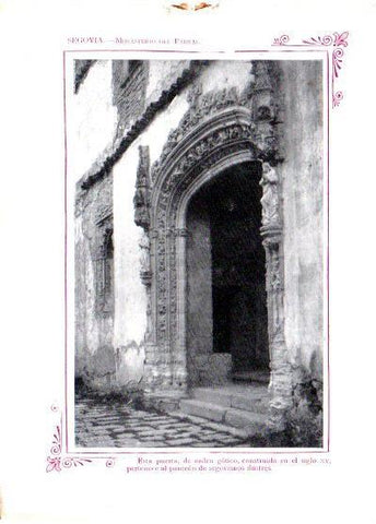 LAMINA V31838: Segovia. Monasterio del Parral