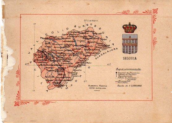 LAMINA V31828: Mapa de la Provincia de Segovia
