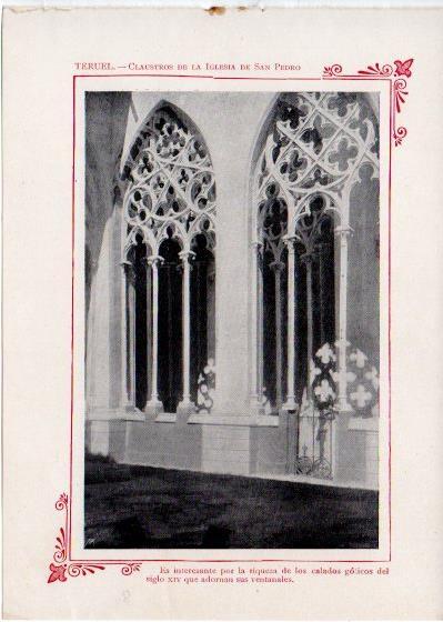 LAMINA V31858: Teruel. Claustros de la Iglesia de San Pedro