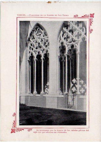 LAMINA V31858: Teruel. Claustros de la Iglesia de San Pedro