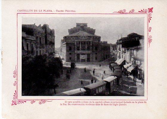 LAMINA V31870: Castellon de la Plana. Teatro Principal
