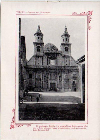LAMINA V31862: Teruel. Iglesia del Seminario