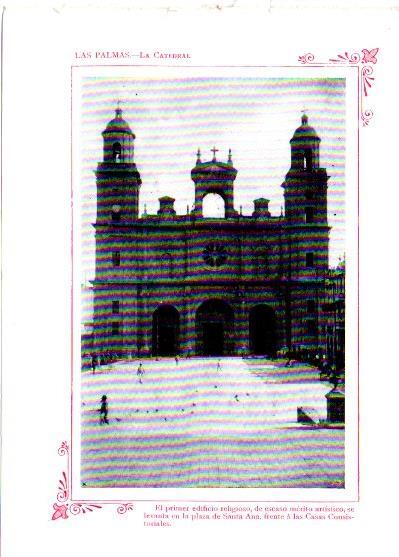 LAMINA V31787: Las Palmas. La Catedral