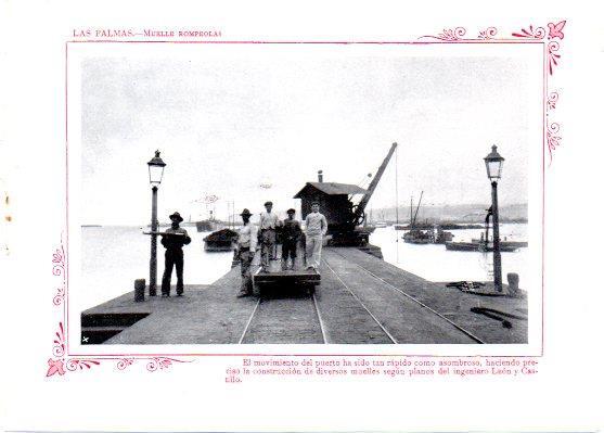 LAMINA V31782: Las Palmas. Muelle rompeolas