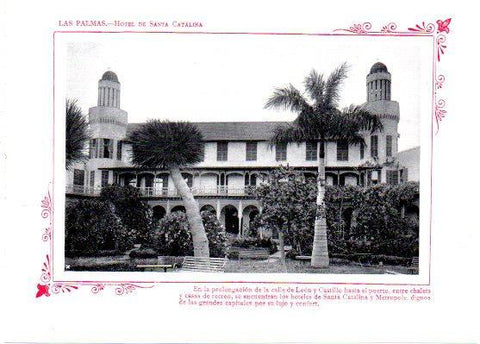 LAMINA V31776: Las Palmas. Hotel de Santa Catalina