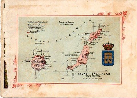 LAMINA V31773: Mapa de las Islas Canarias (grupo oriental)
