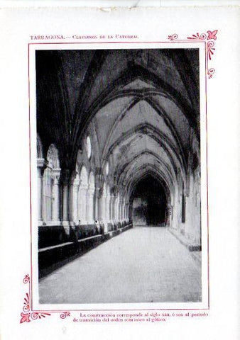 LAMINA V31769: Tarragona. Claustros de La Catedral