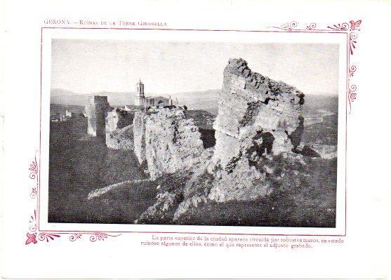 LAMINA V31791: Gerona. Ruinas de la Torre Gironella