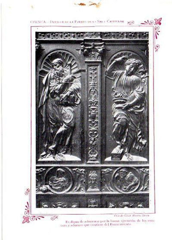 LAMINA V31821: Cuenca. Detalle de la Puerta de la Sala Capitular
