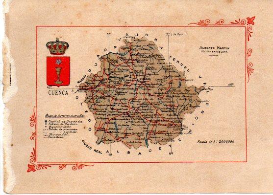 LAMINA V31807: Mapa de la Provincia de Cuenca