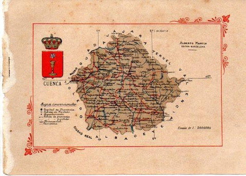 LAMINA V31807: Mapa de la Provincia de Cuenca
