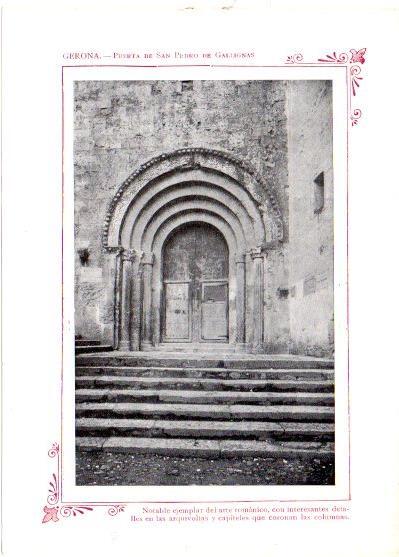 LAMINA V31803: Gerona. Puerta de San Pedro Gallignas