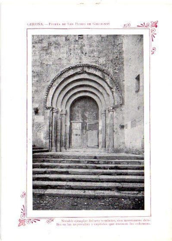 LAMINA V31803: Gerona. Puerta de San Pedro Gallignas