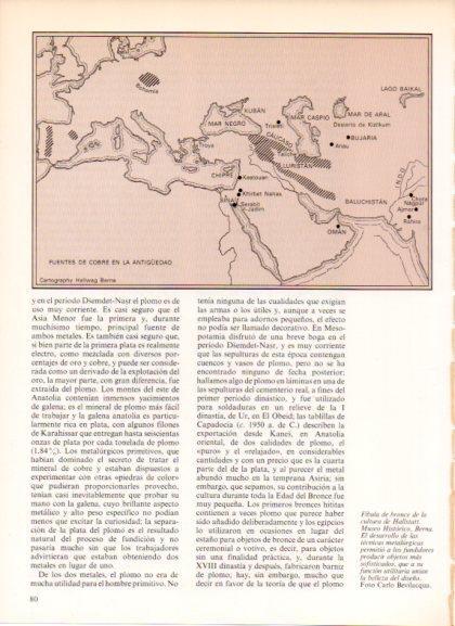 LAMINA V32273: Mapa fuentes de cobre en la antiguedad