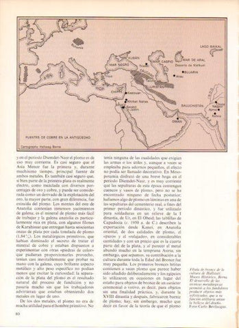 LAMINA V32273: Mapa fuentes de cobre en la antiguedad