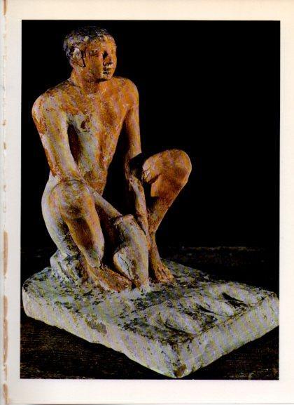 LAMINA V32255: Estatuilla de un sirviente con vasija, Museo de El Cairo