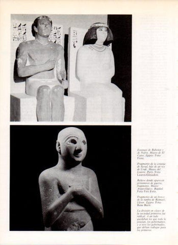 LAMINA V32256: Estatuas de Rahotep,  Nofrit y Sa-ud hijo de Uruk