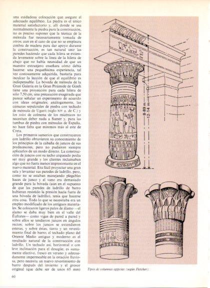 LAMINA V32266: Tipos de columnas egipcias según Fletcher