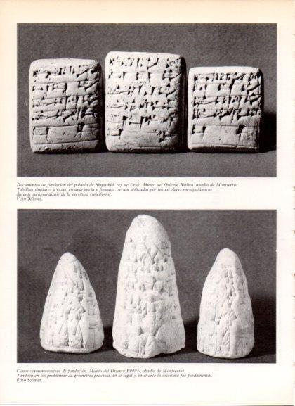 LAMINA V32295: Documentos de fundacion del palacio de Singashid y Conos conmemorativos
