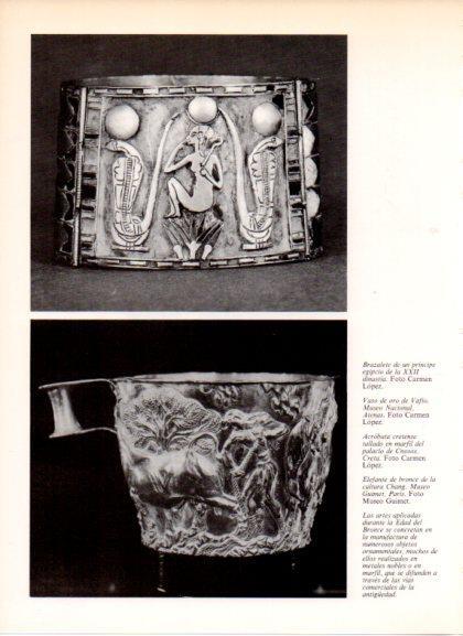 LAMINA V32323: Brazalete principe egipcio XXII dinastia y Vaso de Vafio
