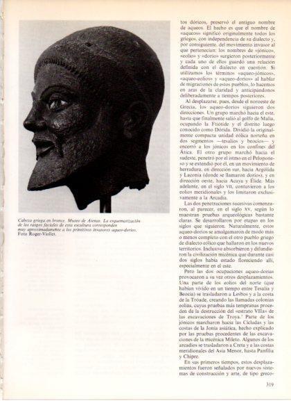 LAMINA V32332: Cabeza griega en bronce