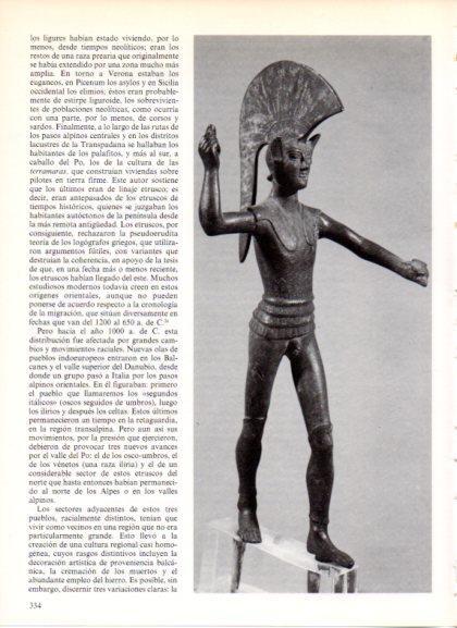 LAMINA V32336: Estatua de guerrero etrusco del siglo VI a. de C.