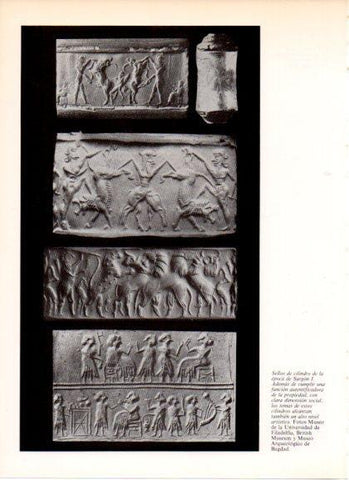 LAMINA V32318: Sellos de cilindro de la epoca de Sargon I